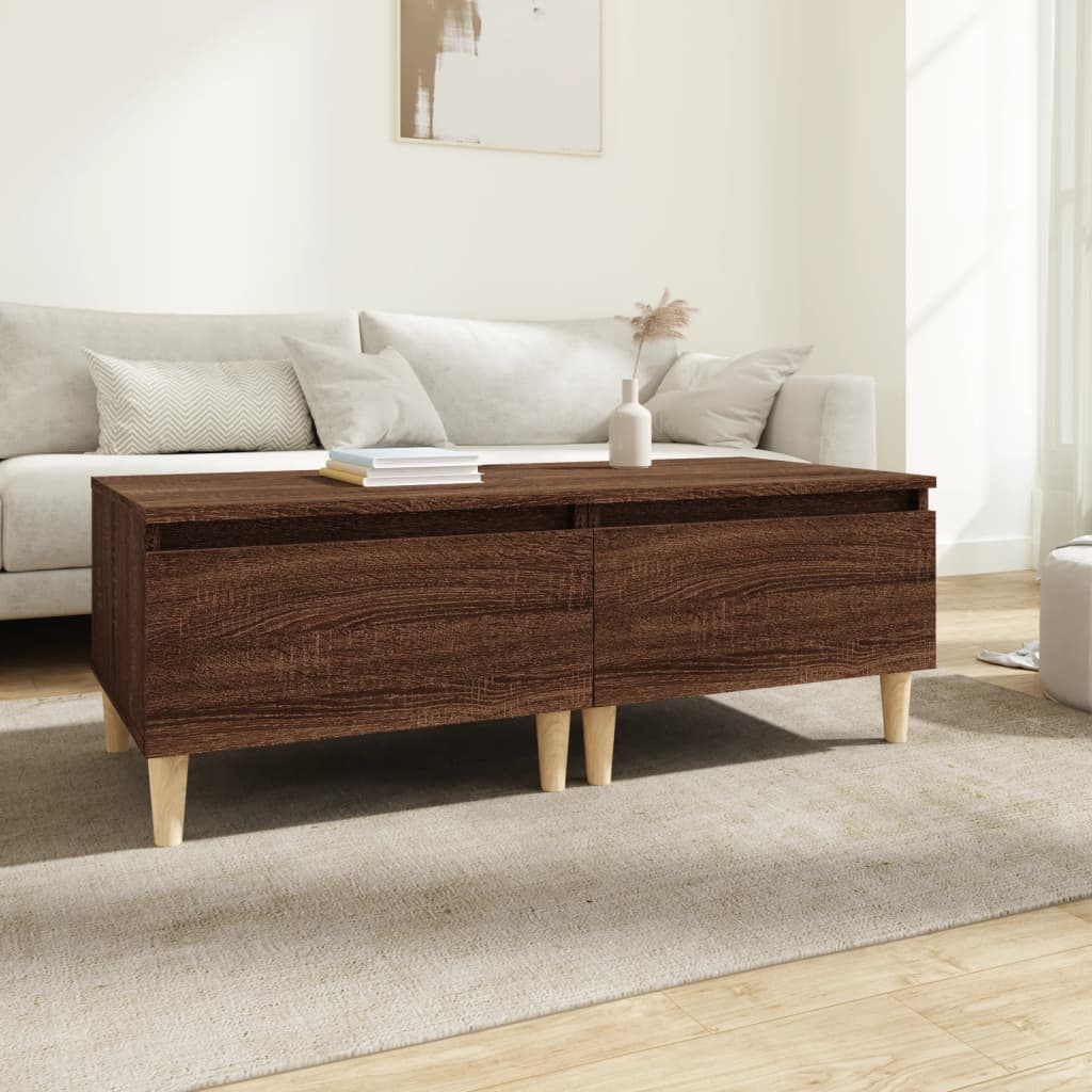 Tavolini 2pz Rovere Marrone 50x46x35cm in Legno Multistrato - homemem39