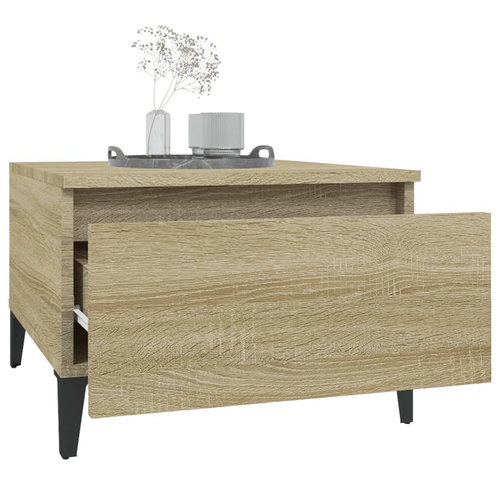 Tavolini 2pz Rovere Sonoma 50x46x35 cm in Legno Multistrato - homemem39