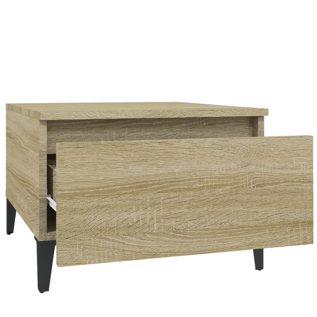 Tavolini 2pz Rovere Sonoma 50x46x35 cm in Legno Multistrato - homemem39
