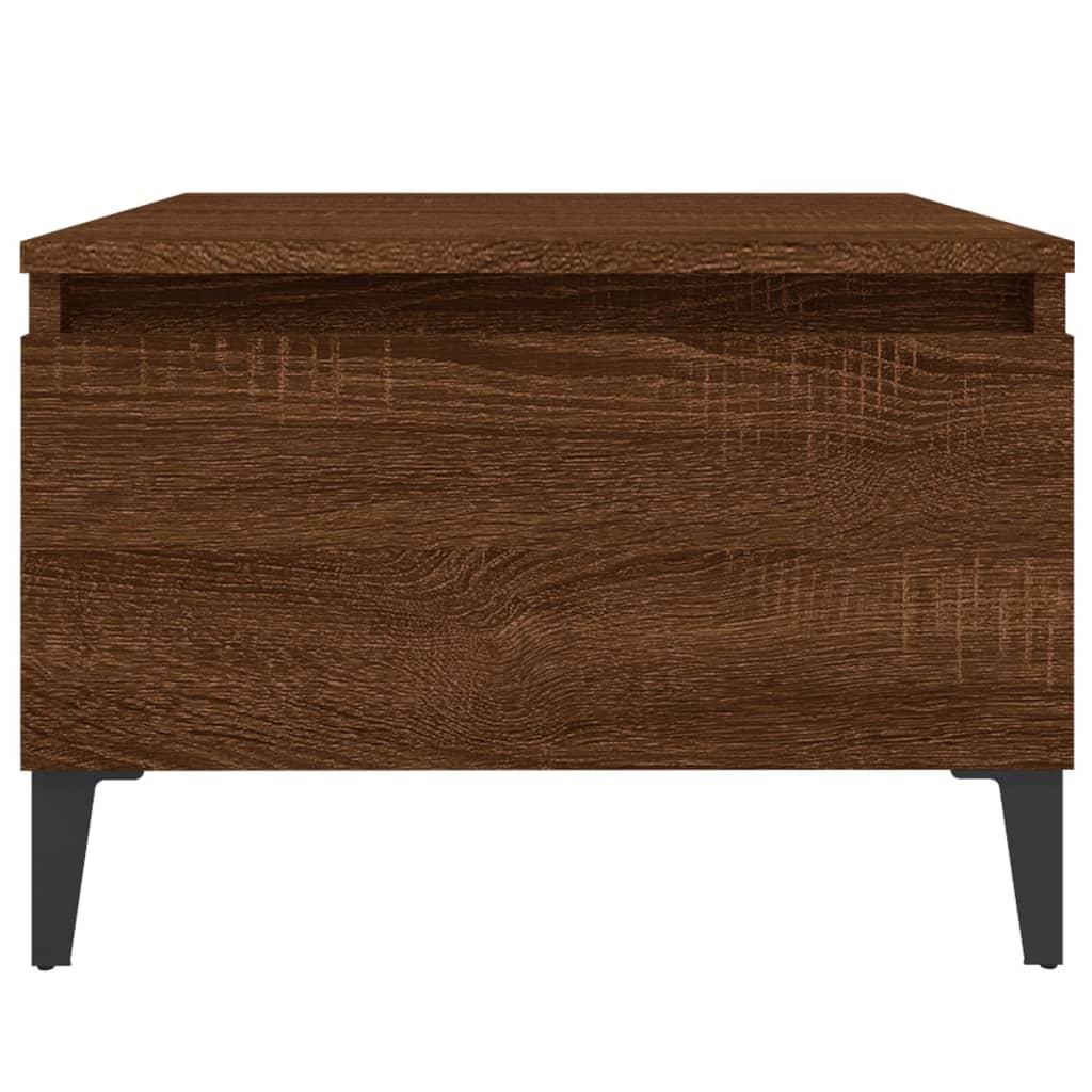 Tavolino da Salotto Rovere Marrone 50x46x35cm Legno Multistrato - homemem39