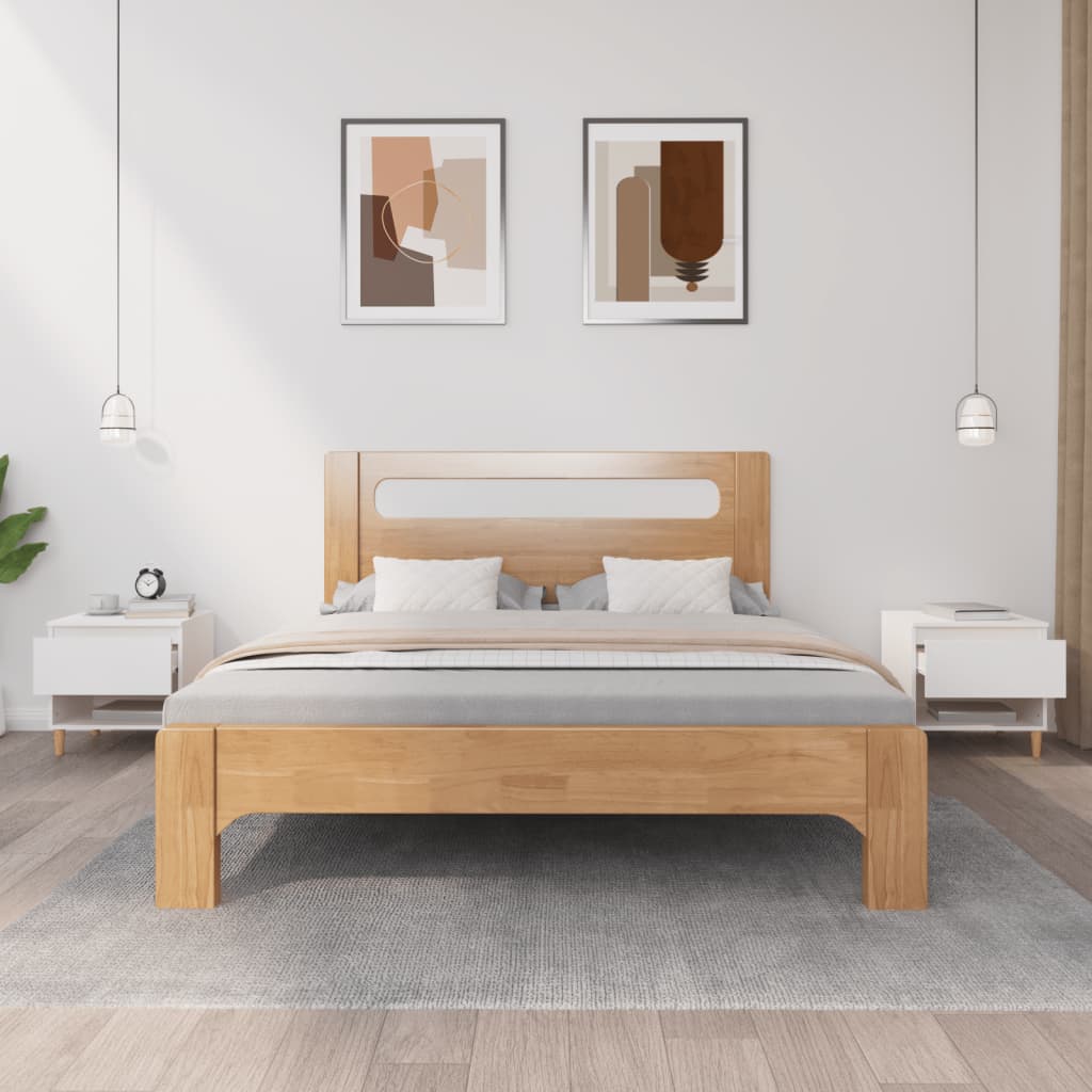 Comodini 2 pz Bianchi 50x46x50 cm in Legno Multistrato - homemem39