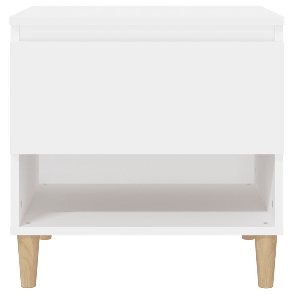 Comodini 2 pz Bianchi 50x46x50 cm in Legno Multistrato - homemem39