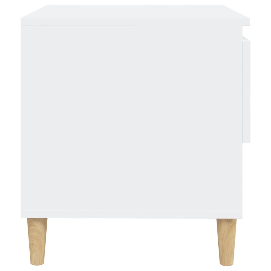 Comodini 2 pz Bianchi 50x46x50 cm in Legno Multistrato - homemem39
