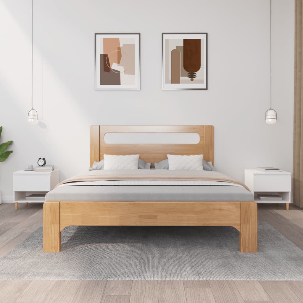 Comodini 2 pz Bianchi 50x46x50 cm in Legno Multistrato - homemem39