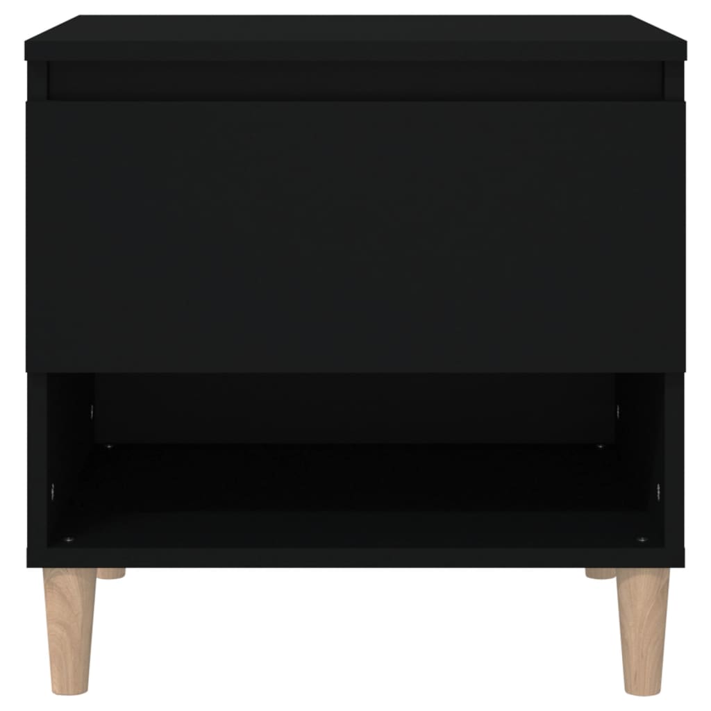 Comodini 2 pz Neri 50x46x50 cm in Legno Multistrato - homemem39