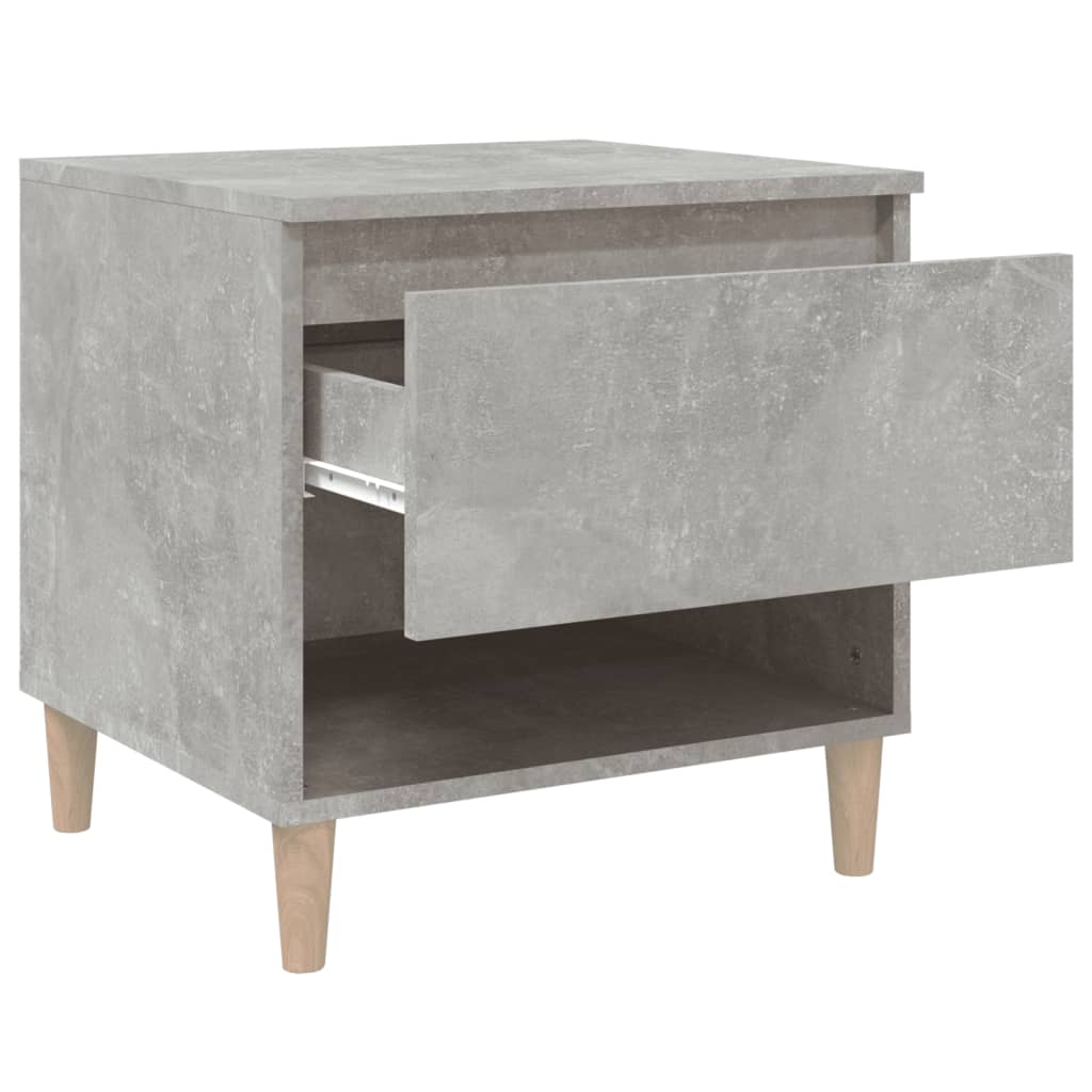 Comodini 2 pz Grigio Cemento 50x46x50 cm in Legno Multistrato - homemem39