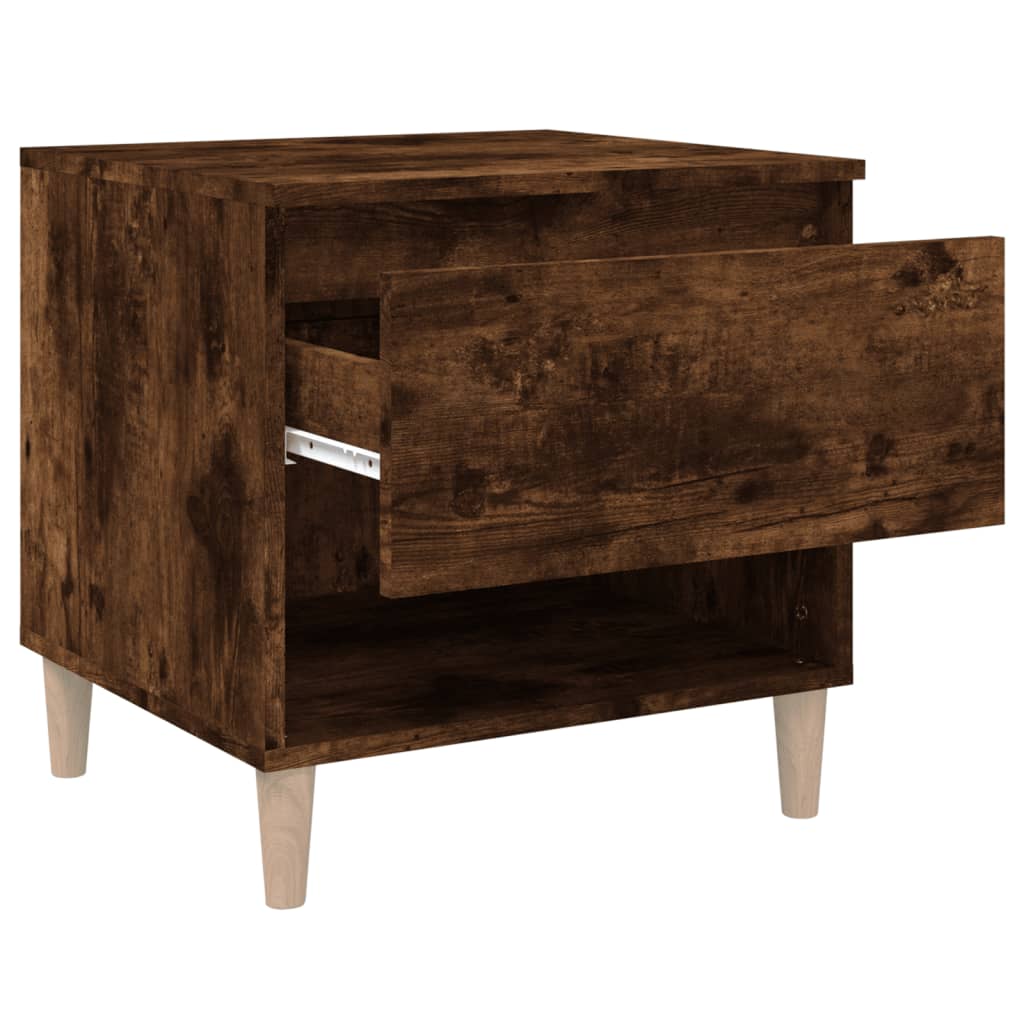 Comodini 2 pz Rovere Fumo 50x46x50 cm in Legno Multistrato - homemem39
