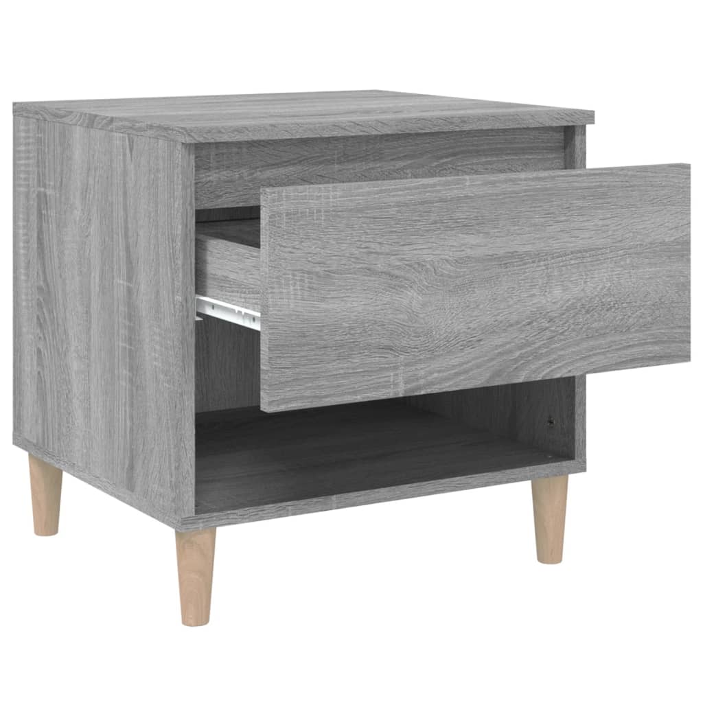 Comodini 2 pz Grigio Sonoma 50x46x50 cm in Legno Multistrato - homemem39