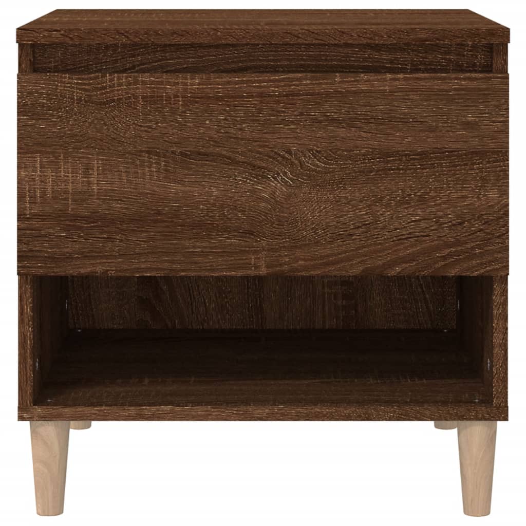Comodino Rovere Marrone 50x46x50 cm in Legno Multistrato - homemem39
