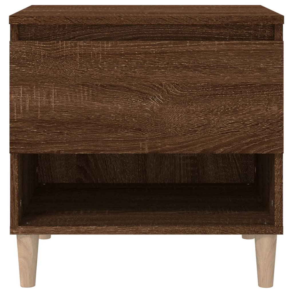 Comodini 2 pz Rovere Marrone 50x46x50 cm in Legno Multistrato - homemem39