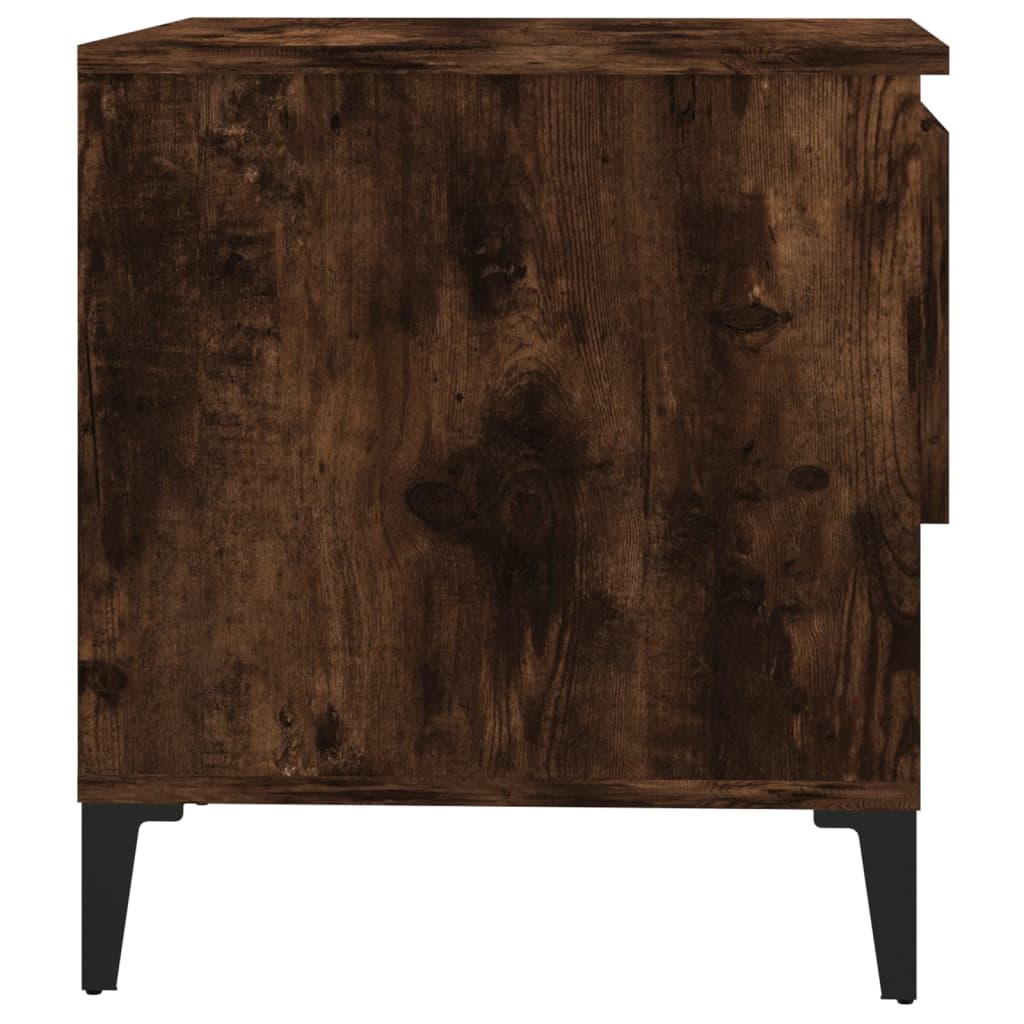 Tavolini 2pz Rovere Fumo 50x46x50 cm in Legno Multistrato - homemem39