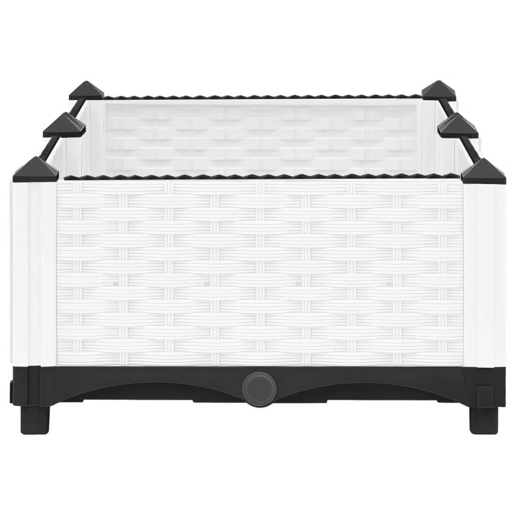 Fioriera Rialzata 80x40x23 cm in Polipropilene - homemem39