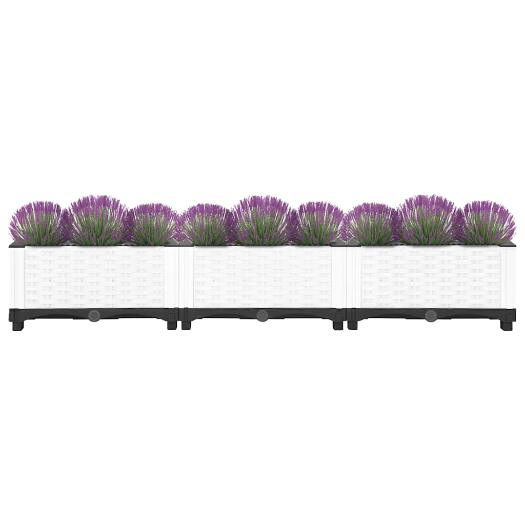 Fioriera Rialzata 120x40x23 cm in Polipropilene - homemem39