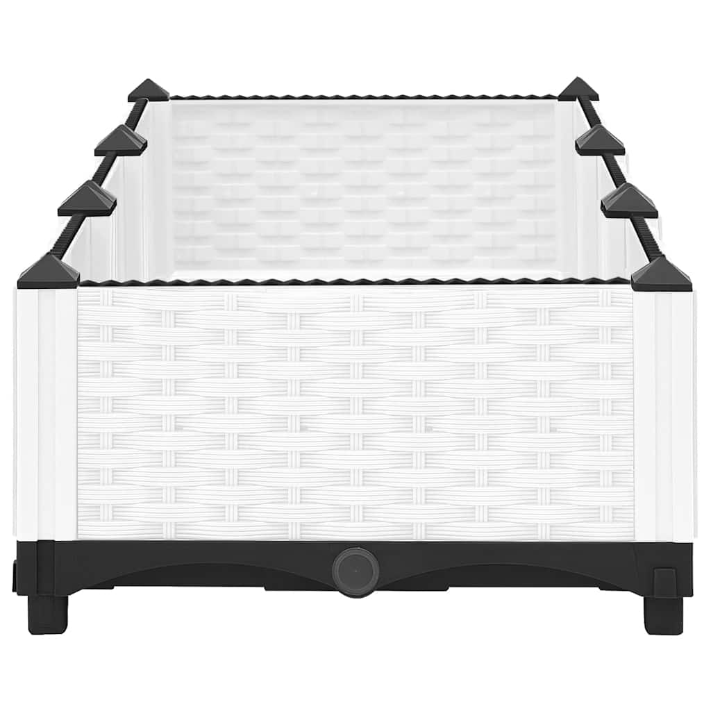 Fioriera Rialzata 120x40x23 cm in Polipropilene - homemem39