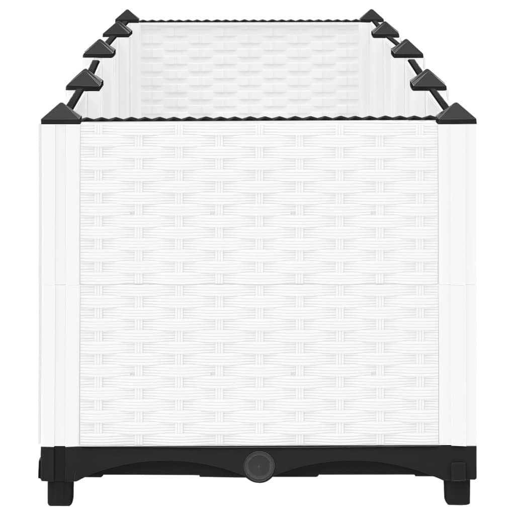 Fioriera Rialzata 160x40x38 cm in Polipropilene - homemem39
