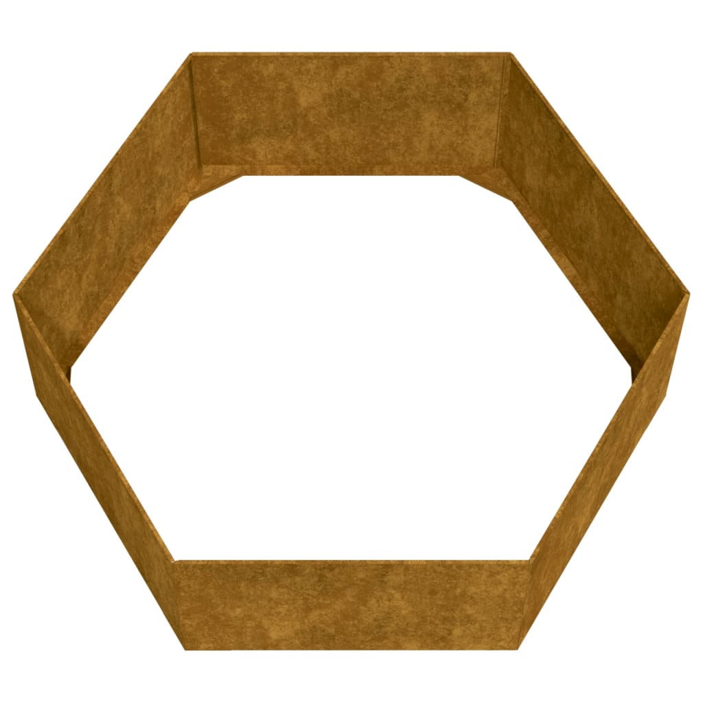 Fioriera Ruggine 138x120x45 cm Acciaio Corten - homemem39