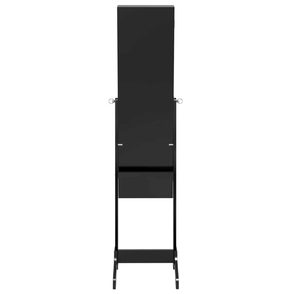 Specchio Autoportante con LED Nero 34x37x146 cm | homemem39
