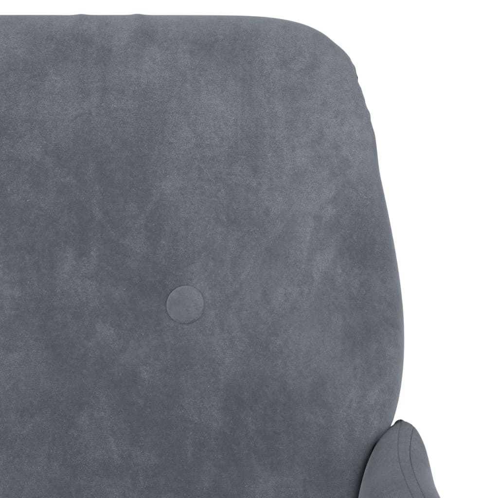 Panca Grigio Scuro 108x79x79 cm in Velluto - homemem39