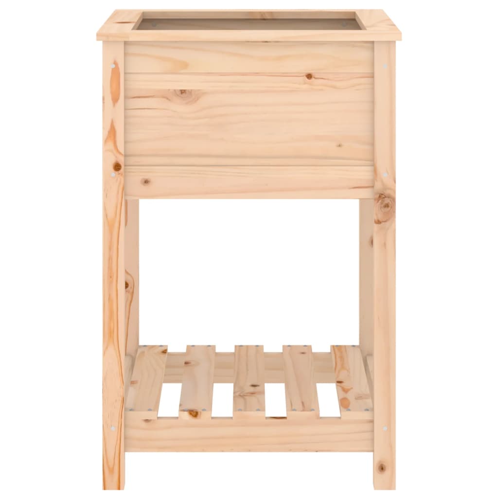 Fioriera con Mensola 54x54x81 cm in Legno Massello di Pino - homemem39