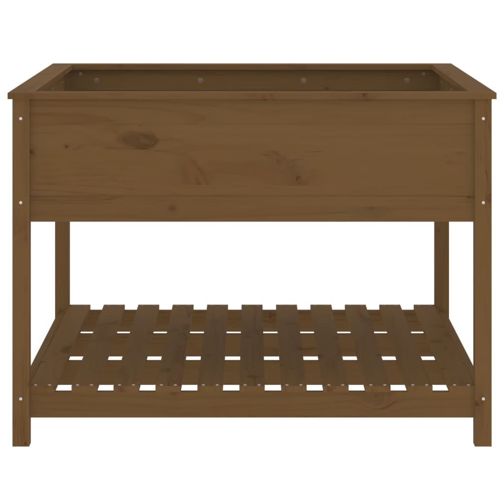 Fioriera con Mensola Ambra 111,5x111,5x81cm Legno Massello Pino - homemem39