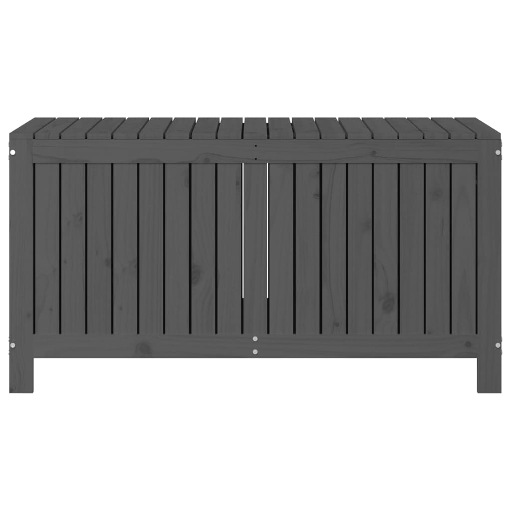 Contenitore da Giardino Grigio 121x55x64 cm Legno Massello Pino - homemem39