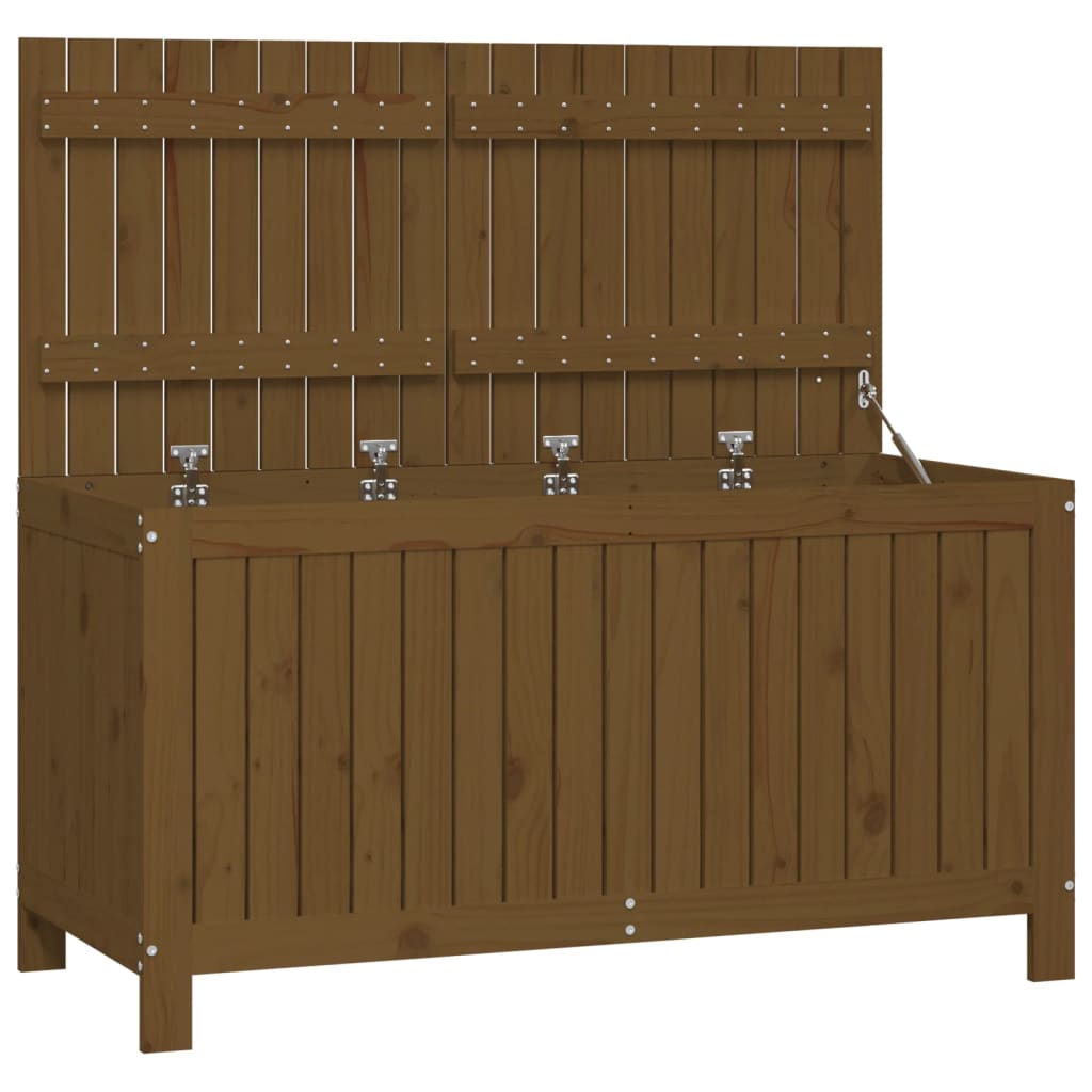 Contenitore da Giardino Ambra 121x55x64 cm Legno Massello Pino - homemem39
