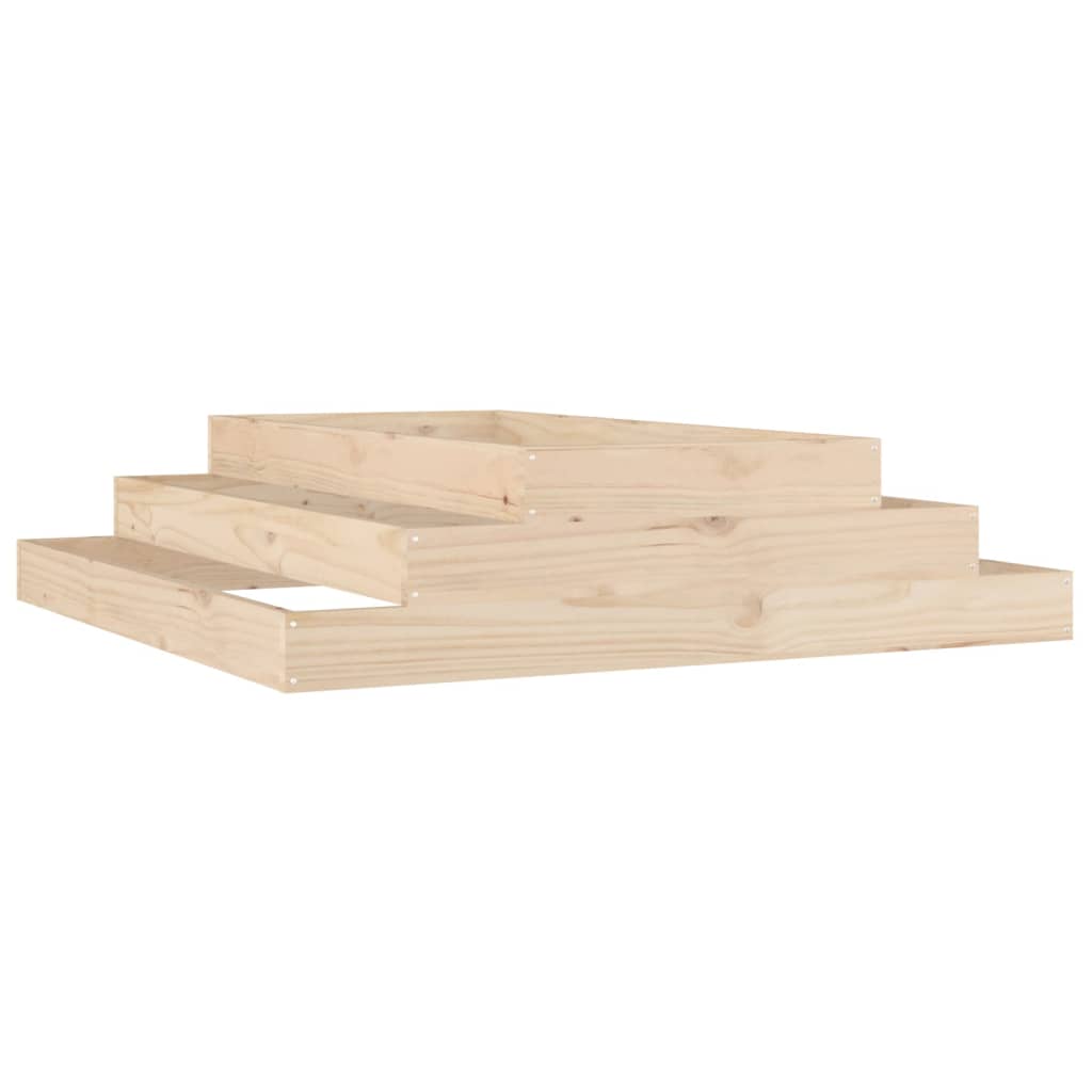 Fioriera 110x110x27 cm in Legno Massello di Pino - homemem39
