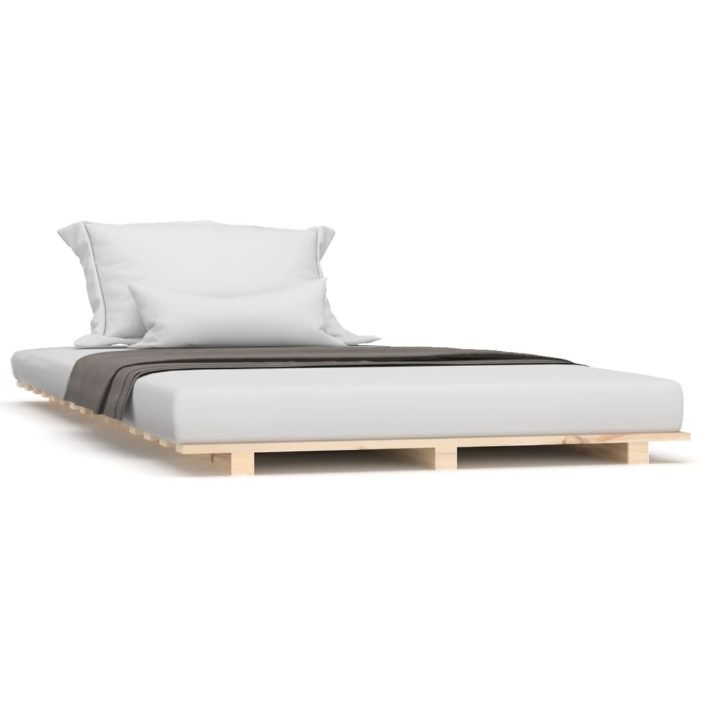 Giroletto senza Materasso 90x200 cm in Legno Massello di Pino - homemem39