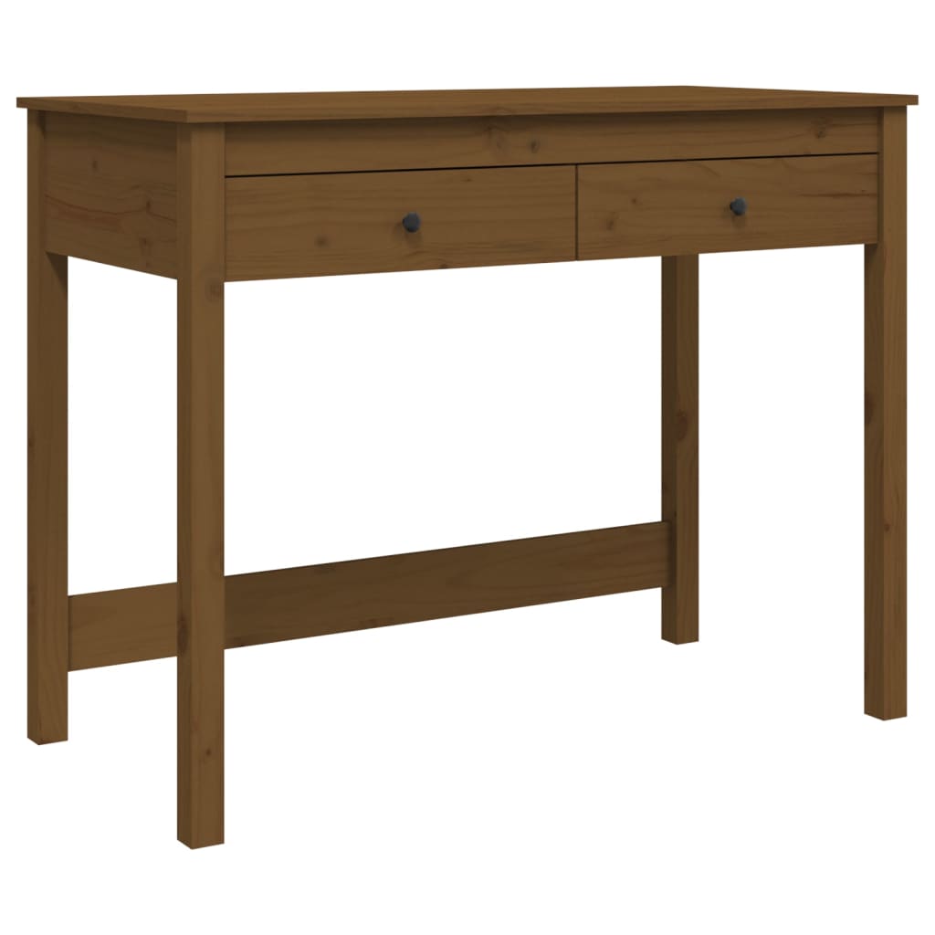 Scrivania con Cassetti Ambra 100x50x78 cm Legno Massello Pino - homemem39