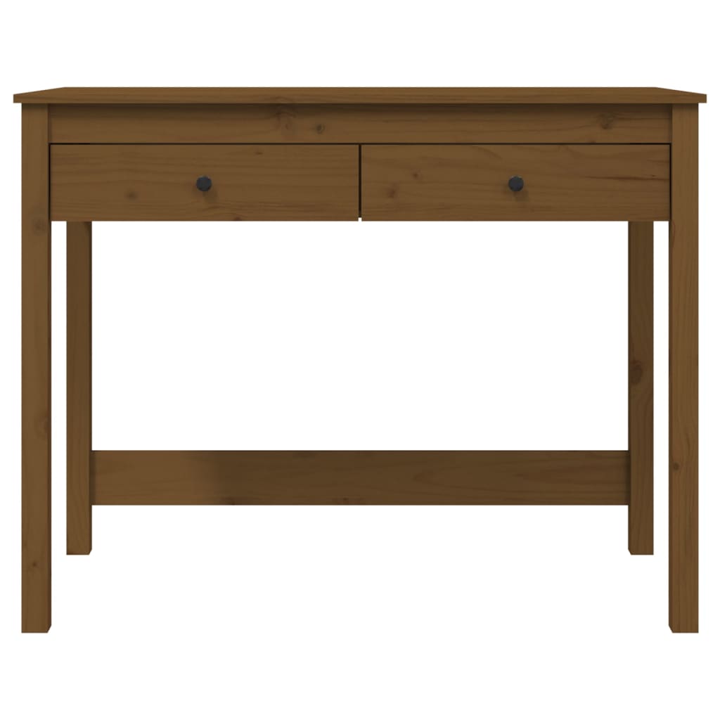 Scrivania con Cassetti Ambra 100x50x78 cm Legno Massello Pino - homemem39