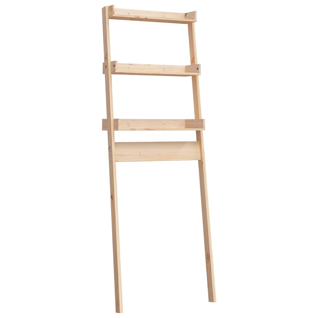Rastrelliera da Bagno 63,5x32x179 cm in Legno Massello di Pino - homemem39