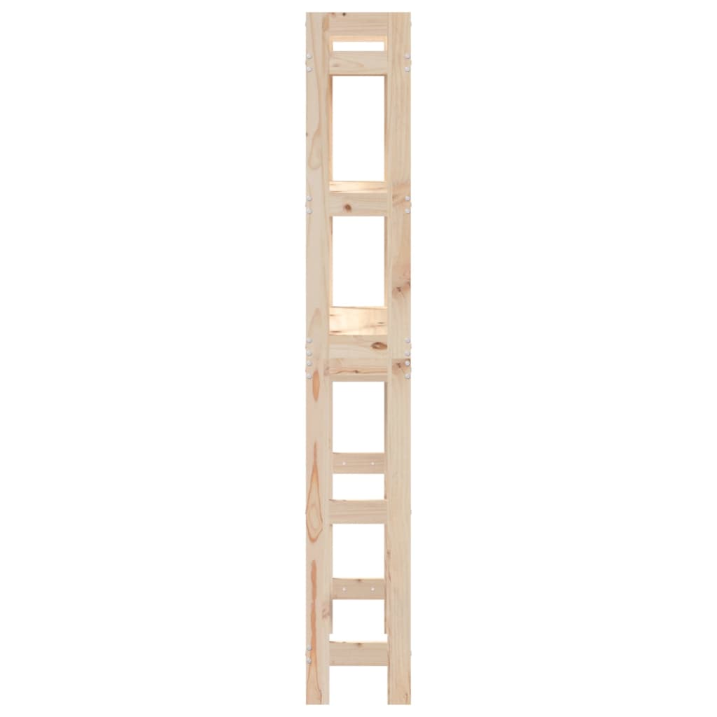 Rastrelliera da Bagno 63x26x171 cm in Legno Massello di Pino - homemem39