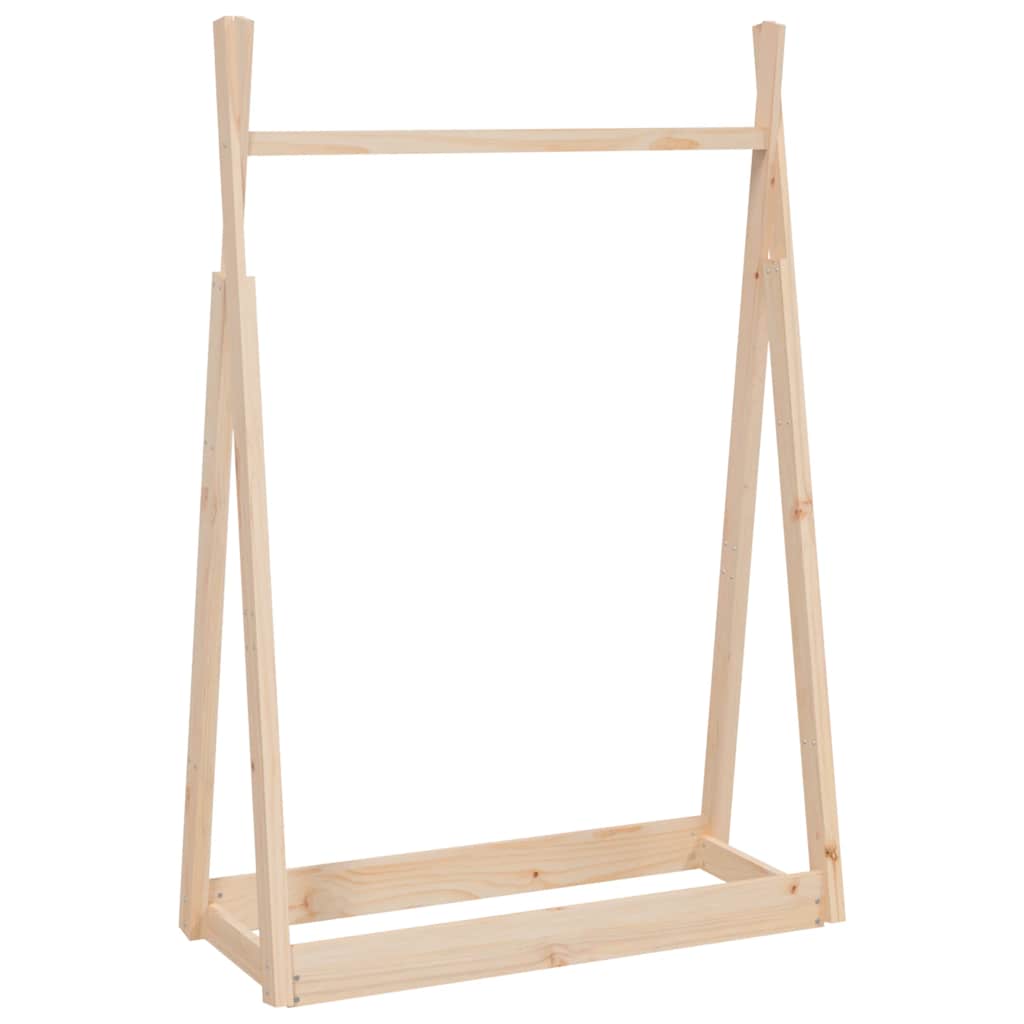 Appendiabiti 100x45x150 cm in Legno Massello di Pino - homemem39