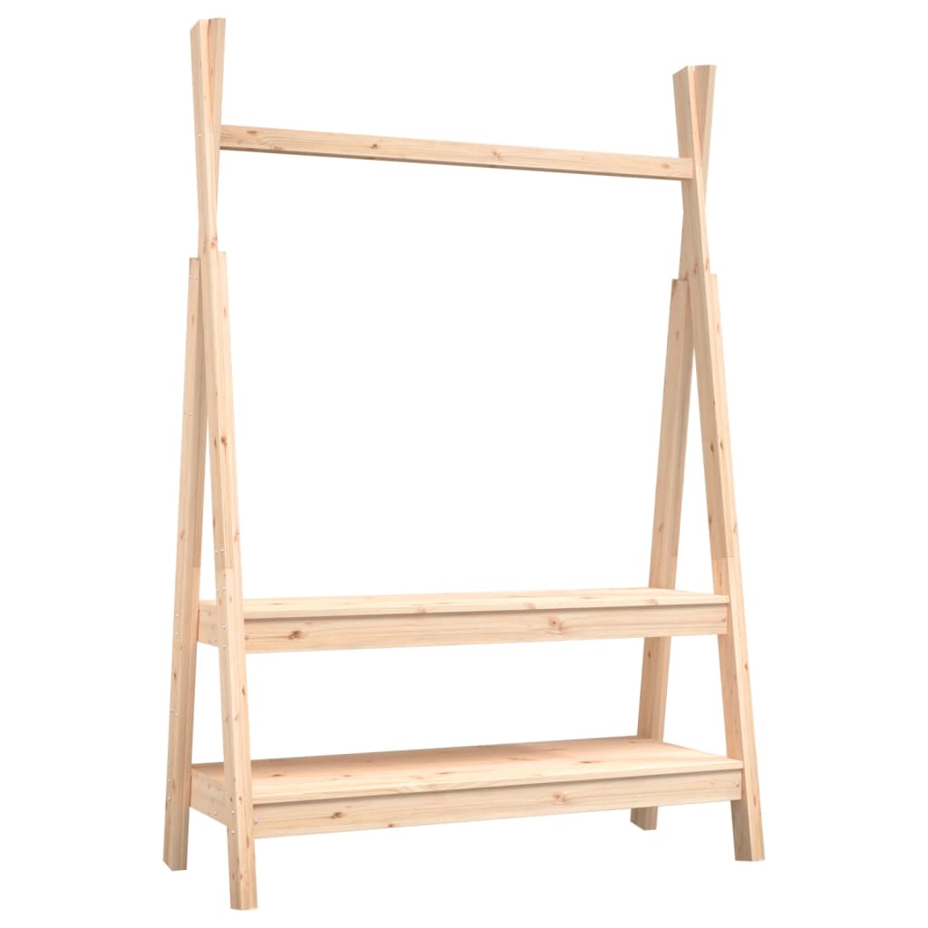 Appendiabiti 100x45,5x150 cm Legno Massello di Pino - homemem39