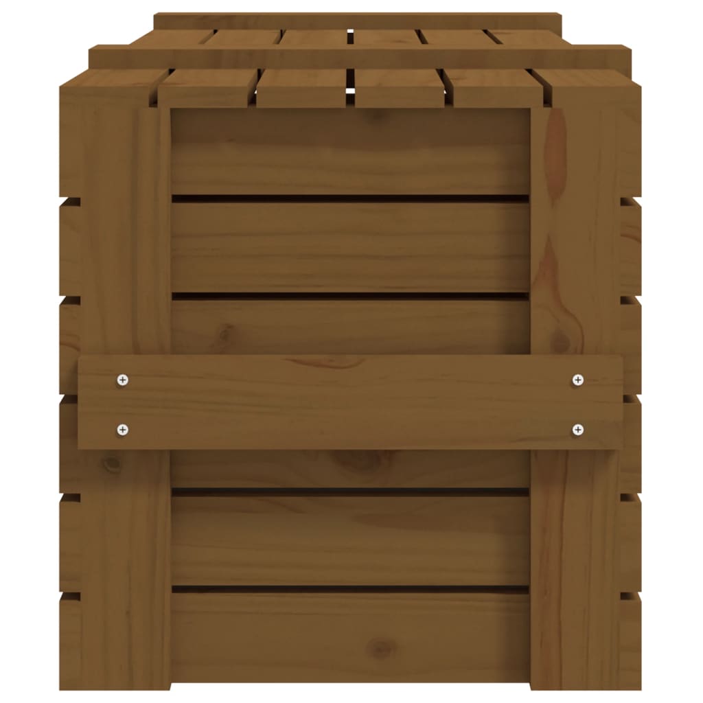 Contenitore Portaoggetti ambra 91x40,5x42cm Legno Massello Pino - homemem39