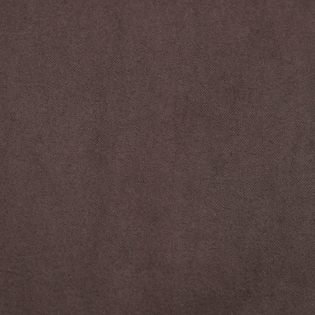 Poltrona Glider con Sgabello Marrone in Tessuto