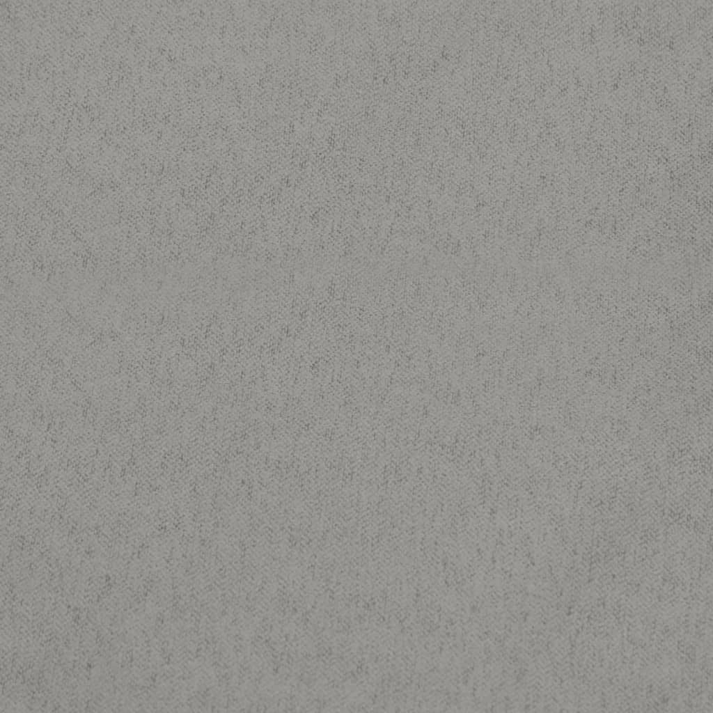 Poltrona Glider con Sgabello Grigio Chiaro in Tessuto