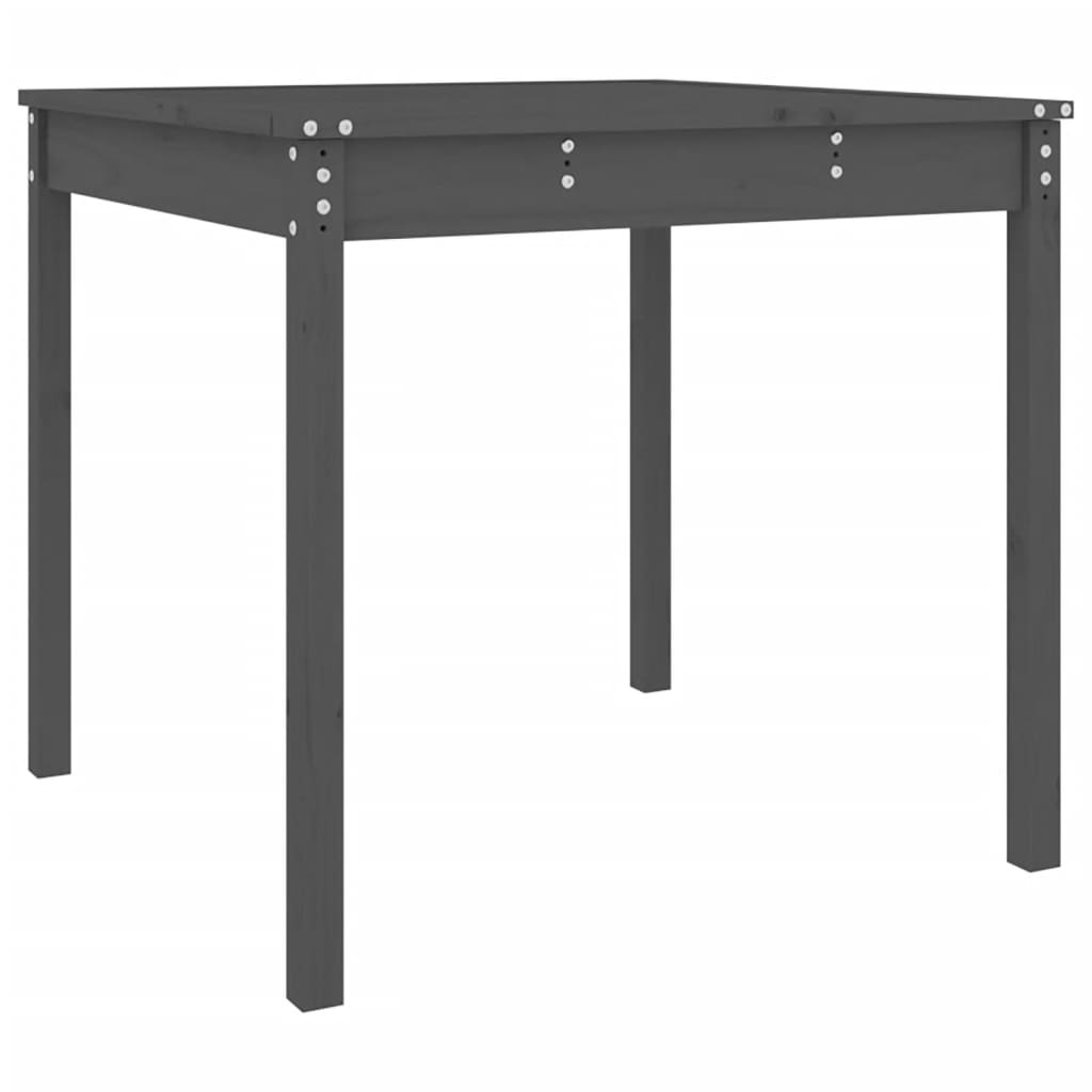 Tavolo da Giardino Grigio 82,5x82,5x76 cm Legno Massello Pino - homemem39