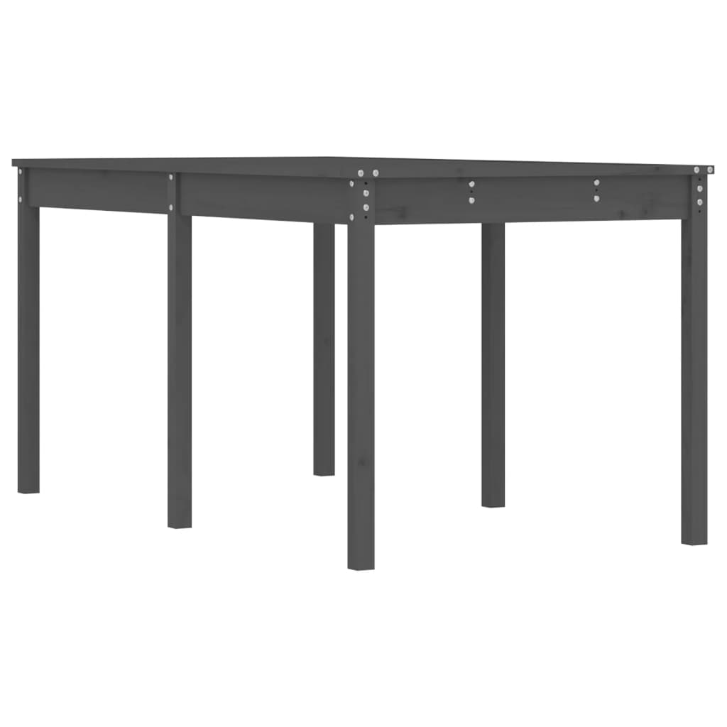 Tavolo da Giardino Grigio 159,5x82,5x76 cm Legno Massello Pino - homemem39