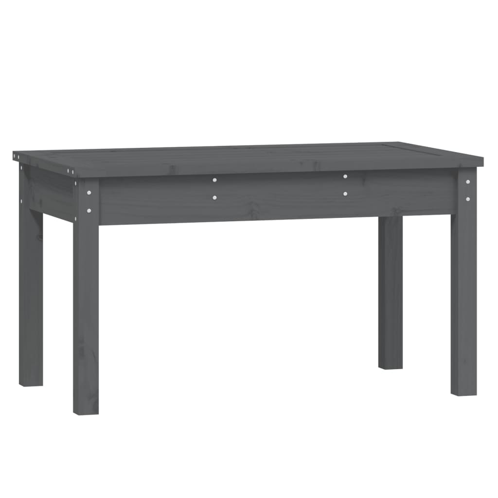 Panca da Giardino Grigia 80x44x45 cm Legno Massello di Pino - homemem39