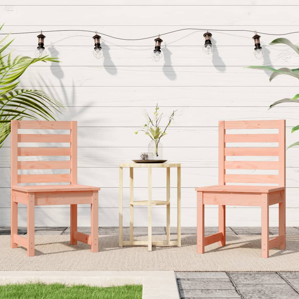 Sedie da Giardino 2pz 50x48x91,5 cm Legno Massello di Douglas - homemem39