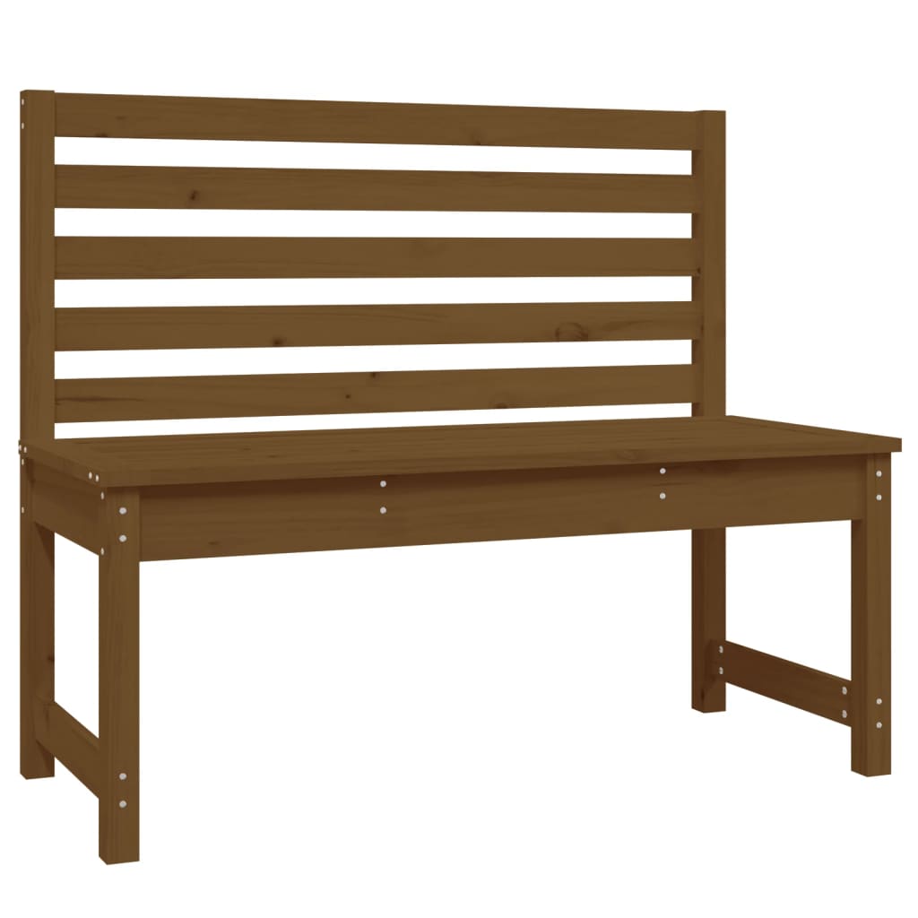 Panca da Giardino Ambra 109 cm in Legno Massello di Pino - homemem39