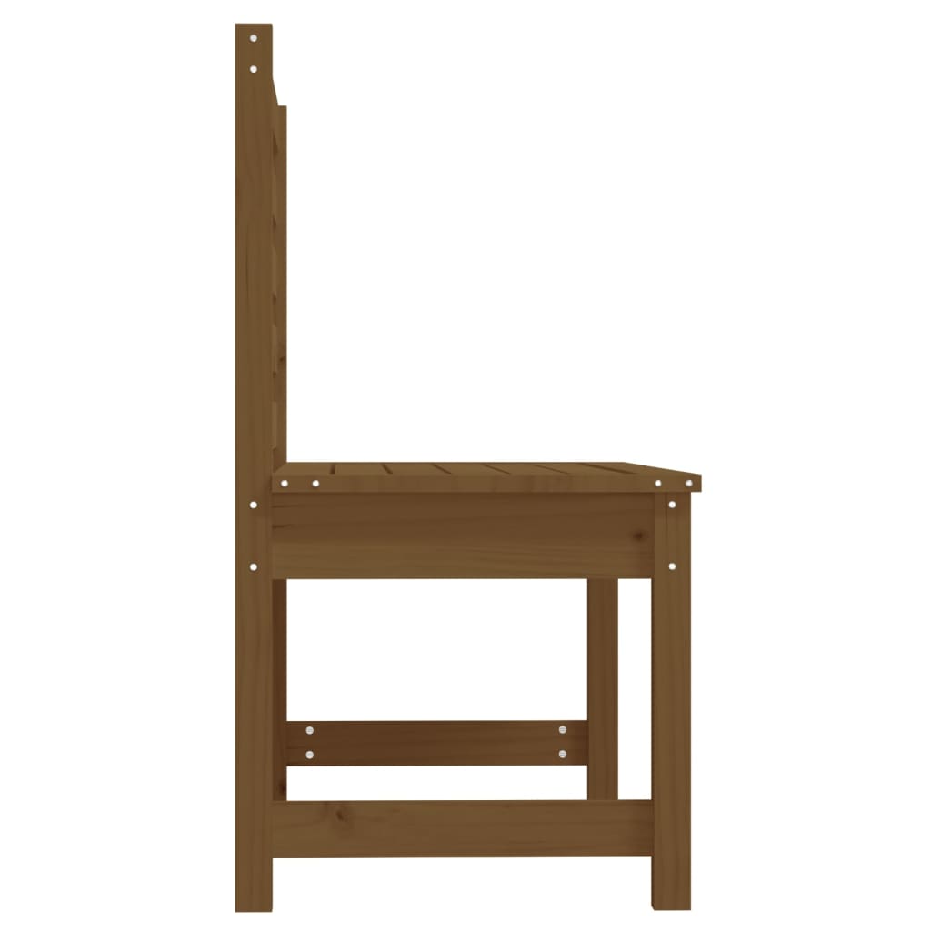 Panca da Giardino Ambra 109 cm in Legno Massello di Pino - homemem39