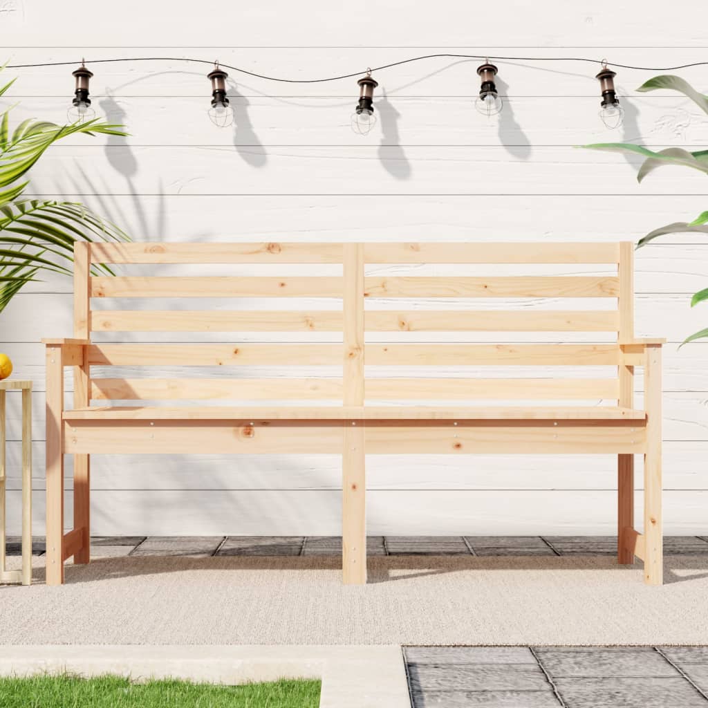 Panca da Giardino 159,5x48x91,5 cm in Legno Massello di Pino - homemem39
