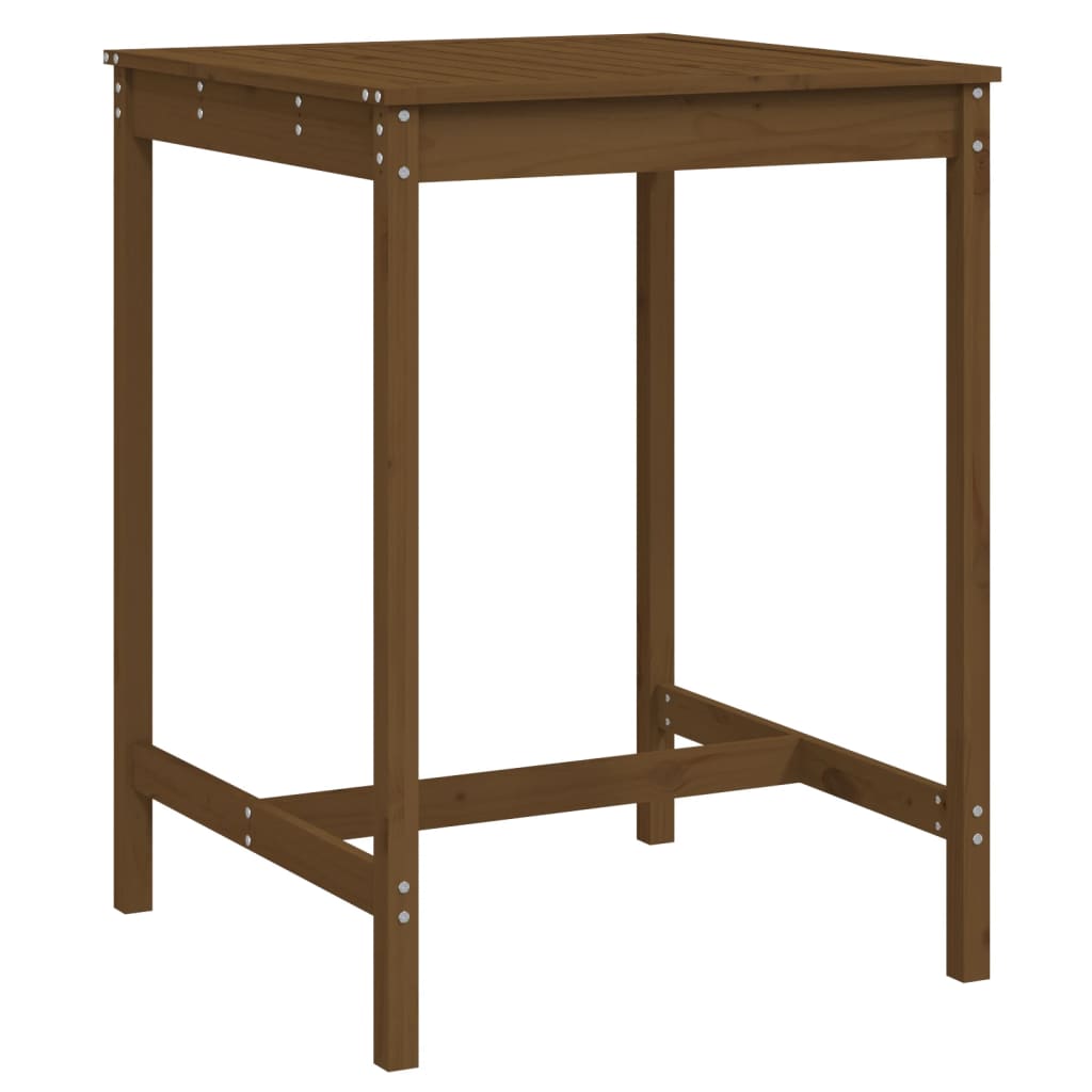 Tavolo da Giardino Ambra 82,5x82,5x110cm Legno Massello di Pino - homemem39
