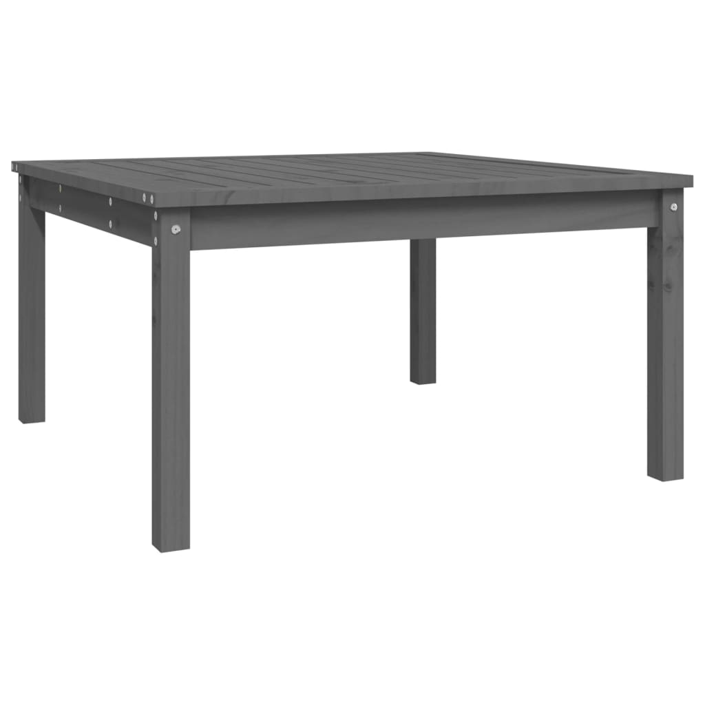 Tavolo da Giardino Grigio 82,5x82,5x45 cm Legno Massello Pino - homemem39