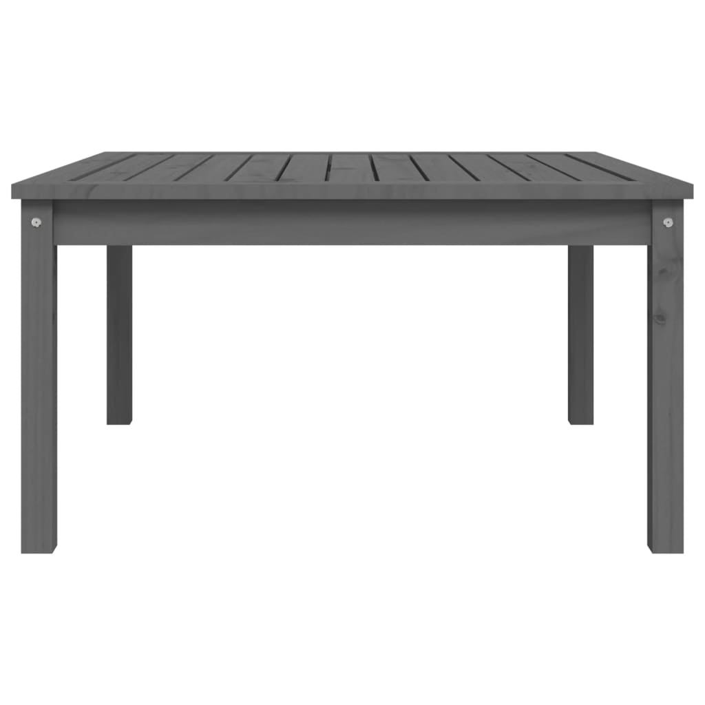 Tavolo da Giardino Grigio 82,5x82,5x45 cm Legno Massello Pino - homemem39
