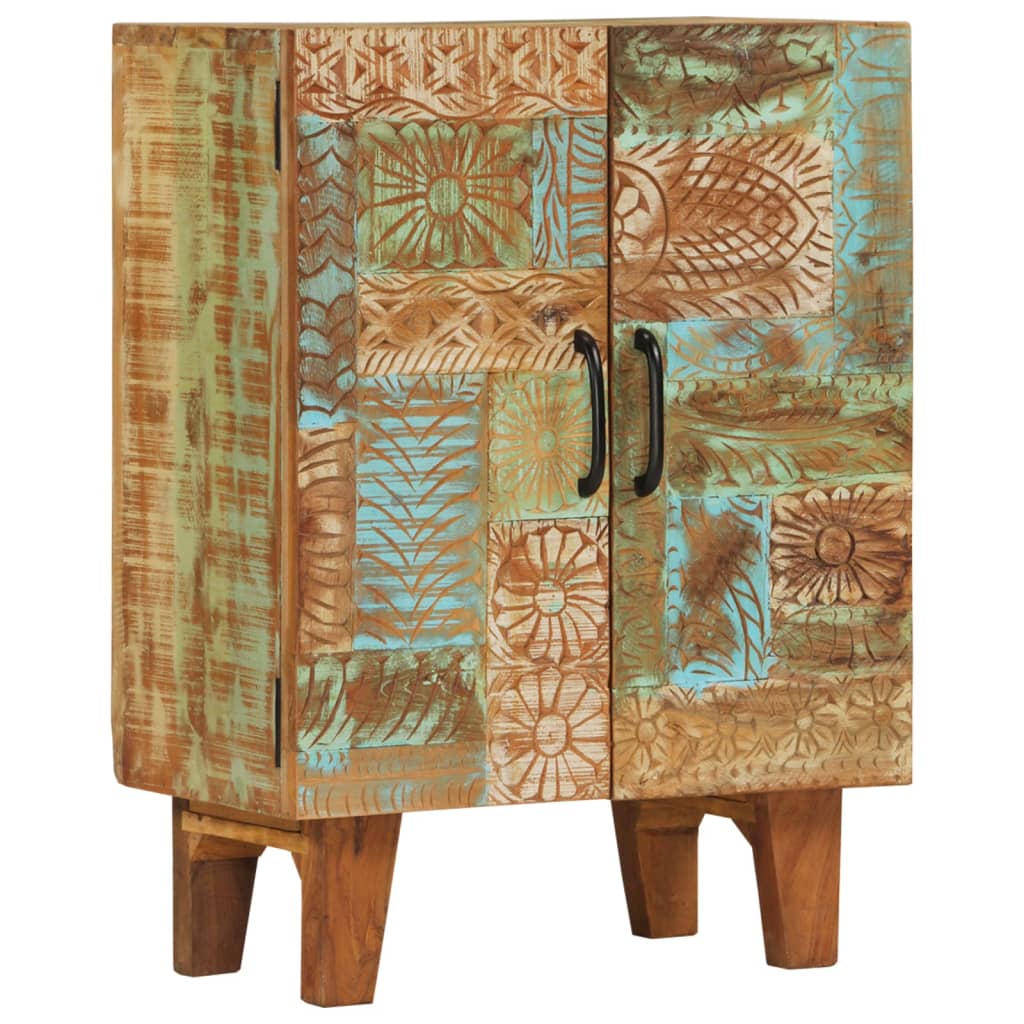 Credenza Intagliata a Mano 55x30x75 cm Legno Massello Recupero | homemem39