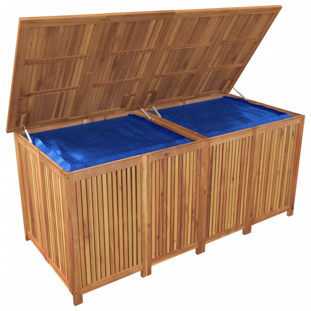 Contenitore da Giardino 175x80x75cm in Legno Massello di Acacia - homemem39