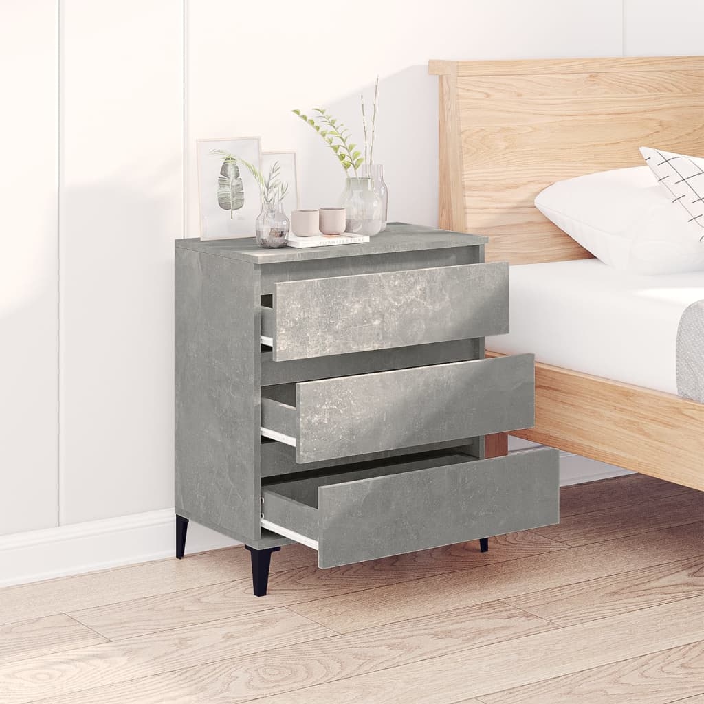 Credenza Grigio Cemento 60x35x70 cm in Legno Multistrato - homemem39